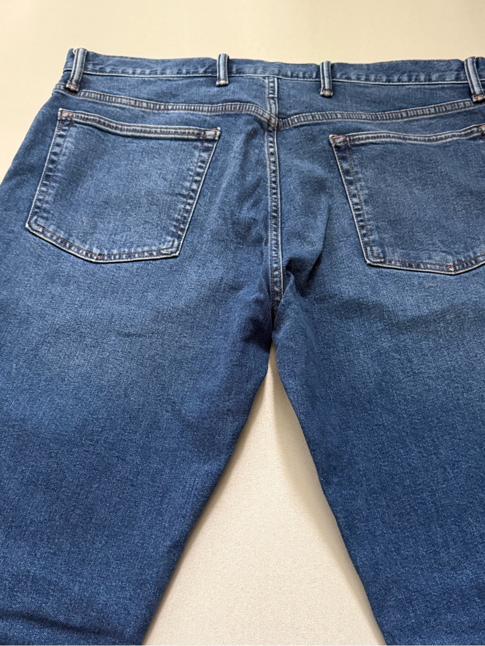 GAP Men’s Slim Straight Jeans - Mid Blue Wash - Picture 12 of 16
